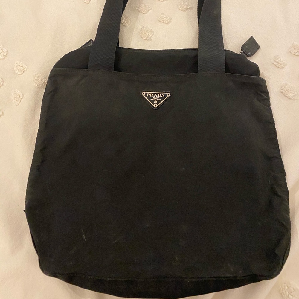 Black Prada nylon shoulder bag
